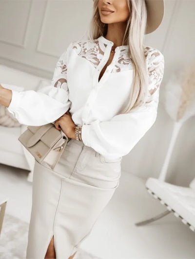 Ivory Elegance Blouse
