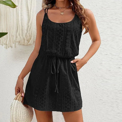 Sunny Escape Drawstring Dress
