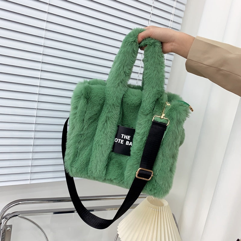 Faux Fur Women's Tote Bag