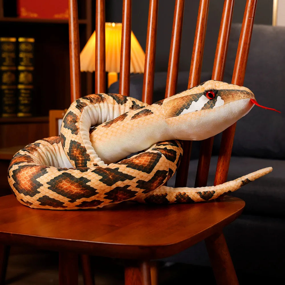 Large Simulated Python Snake Plush Toy