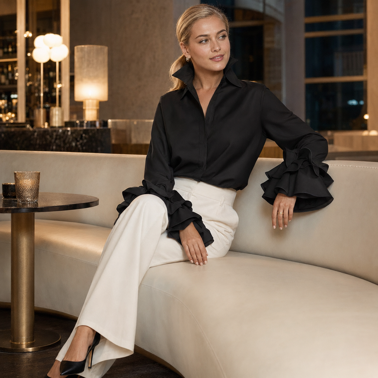 The Marlowe Cuff Blouse