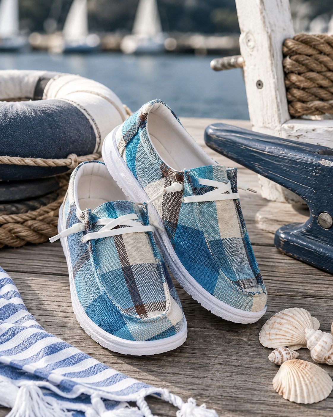 The Harbor Plaid Slip-On