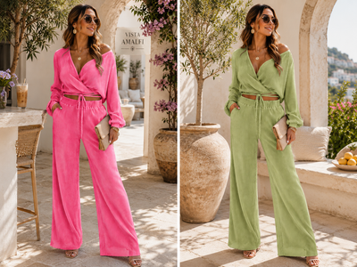 The Amalfi Pleated Set