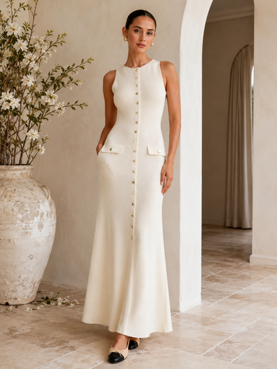 Ivory Charm Maxi Dress