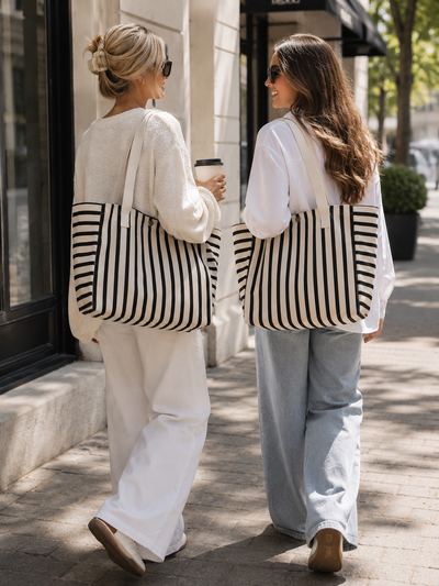 Stripe Society Tote