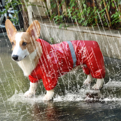 Waterproof Pet Jumpsuit Raincoat