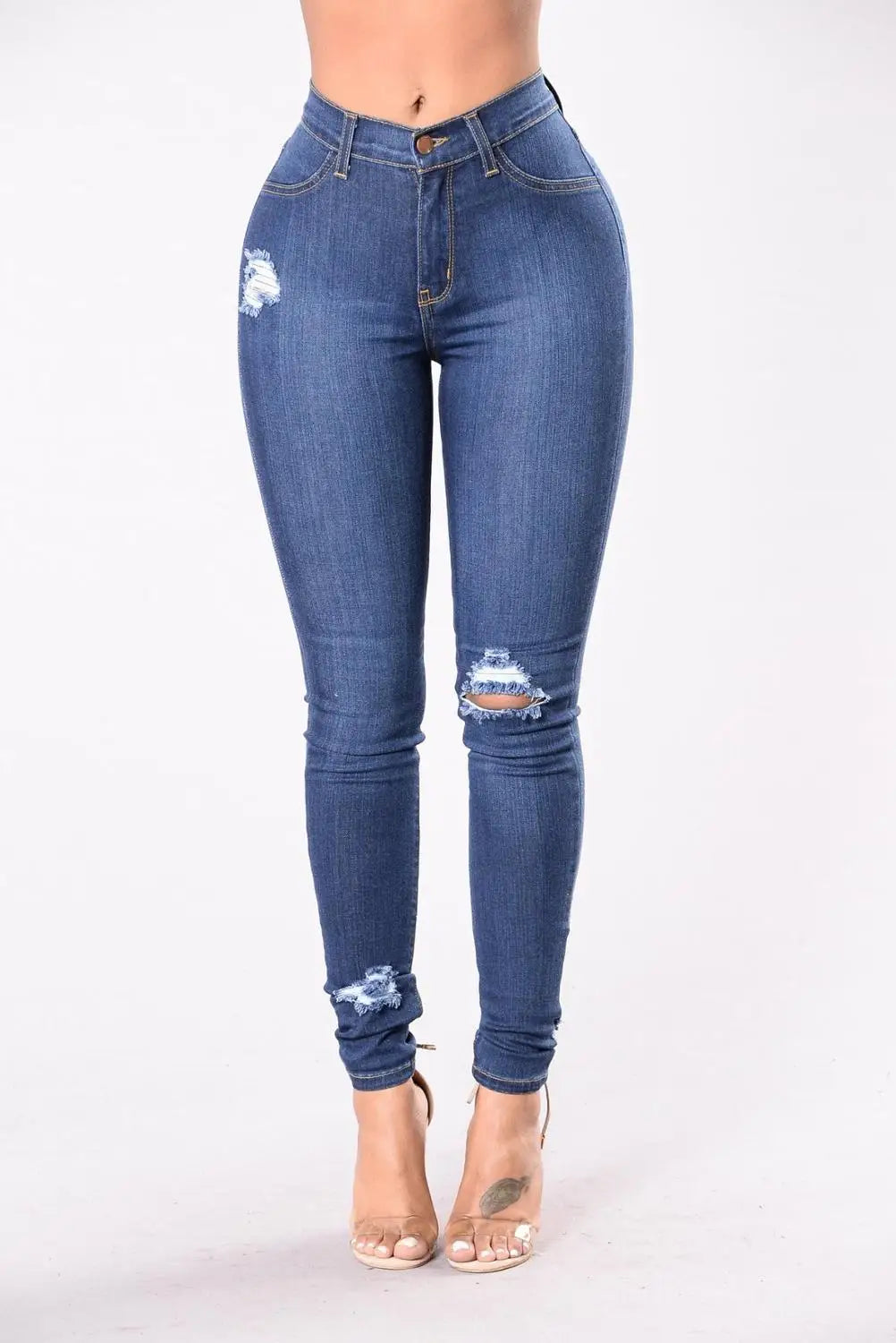 Ripped Slim Fit Skinny Jeans