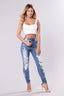 Slim Fit High Waist Stretch Skinny Jeans