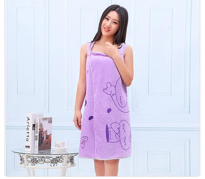 Whimsical Wearable Bath Towel