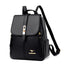 Sophisticated Leather Look Backpack