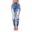 Slim Fit High Waist Stretch Skinny Jeans