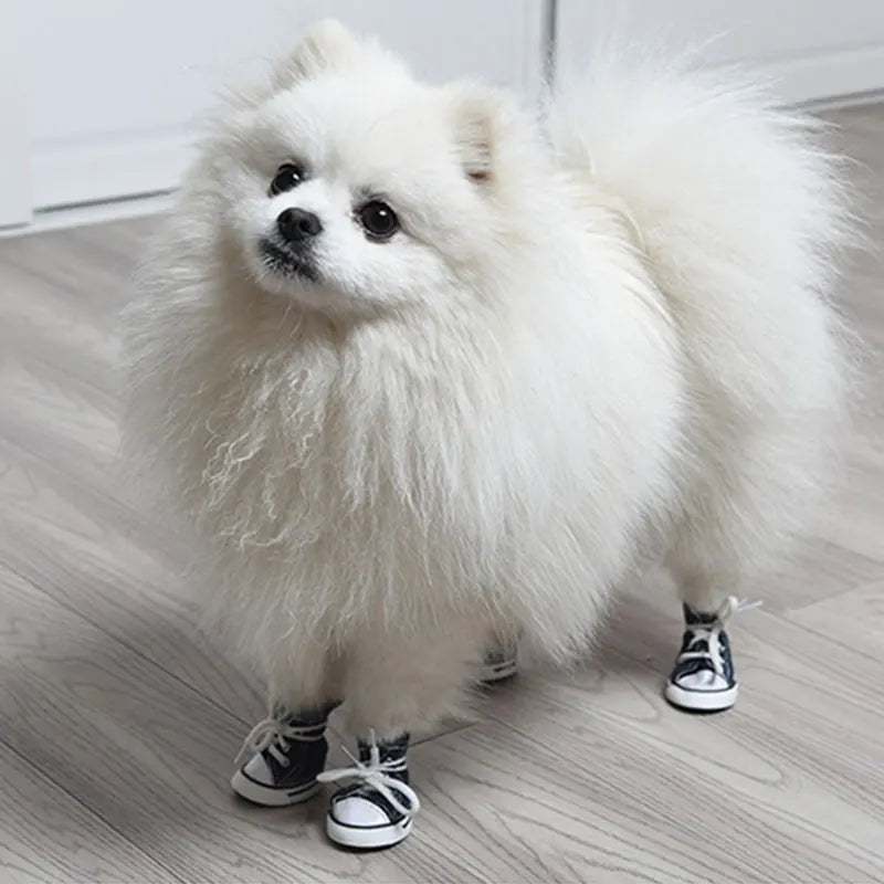 Anti-Skid Denim Canvas Dog Shoes