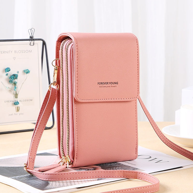 Trendy Cell Phone & Card Carrier Handbag