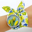 Colorful Flower Design Cloth Wristwatch