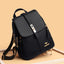 Sophisticated Leather Look Backpack