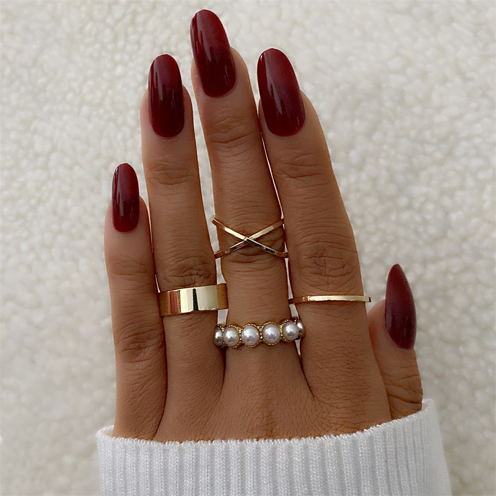 Mixed Fashion Rings Sets