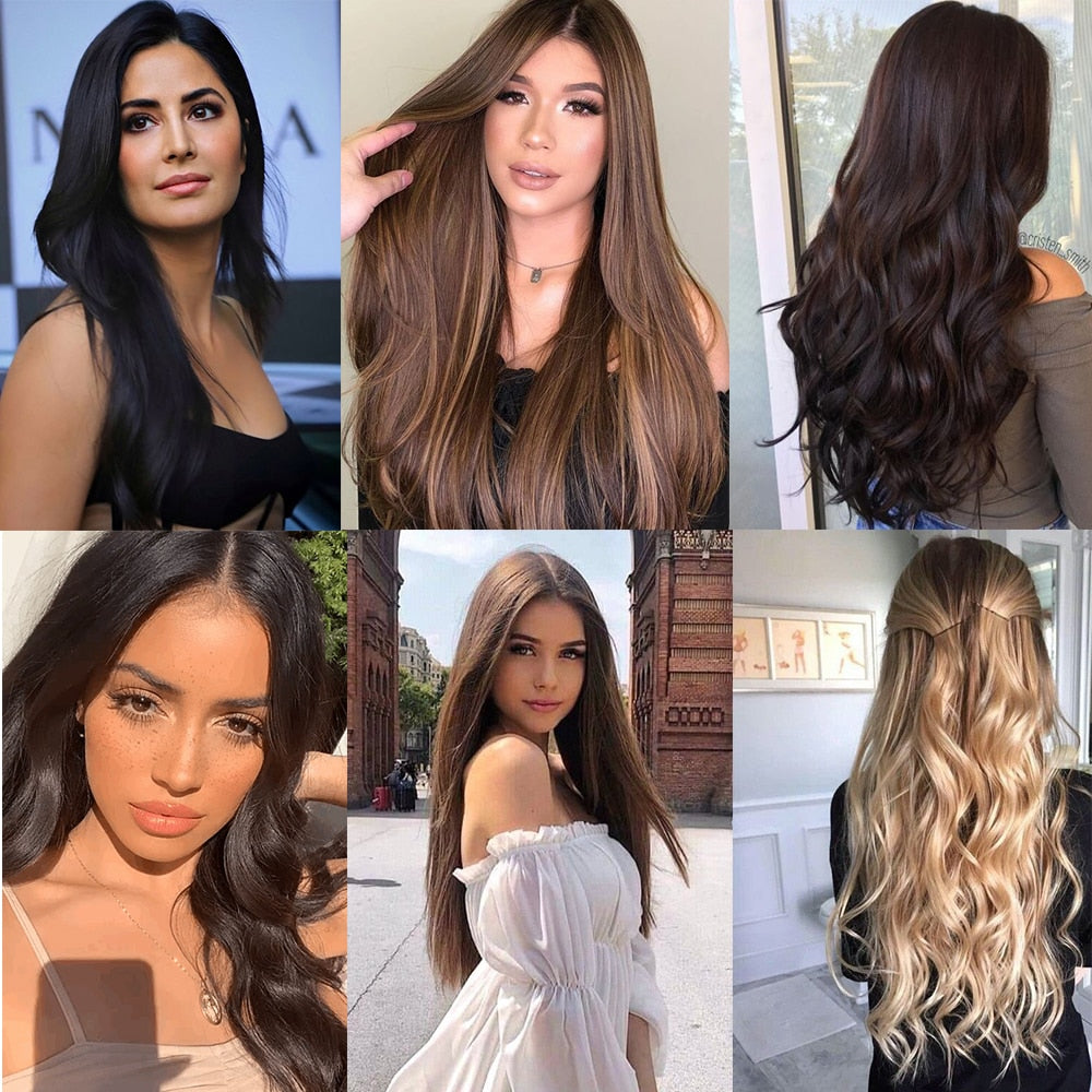 Silky Long Clip-In Hair Extensions