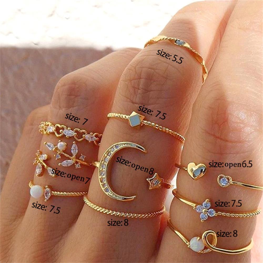 Mixed Fashion Rings Sets