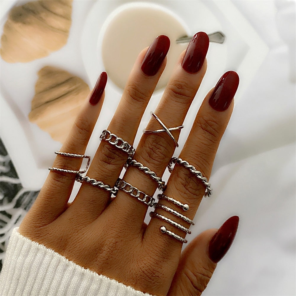 Mixed Fashion Rings Sets