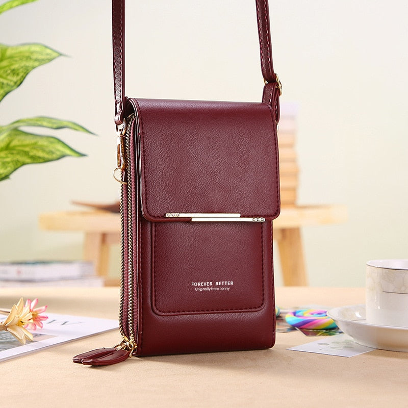 Trendy Cell Phone & Card Carrier Handbag