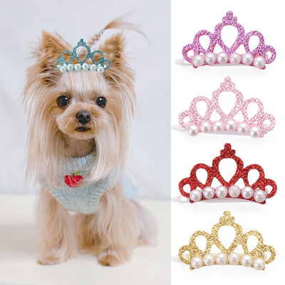 Crown & Hair Clip Bows For Pets