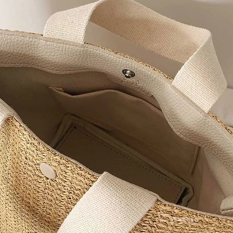 Woven Basket Beach Bags