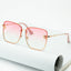 Ladies Oversized Rimless Sunglasses