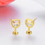 Wine Glass Cubic Zirconia Stud Earrings