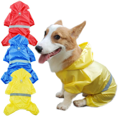 Waterproof Pet Jumpsuit Raincoat