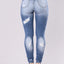 Slim Fit High Waist Stretch Skinny Jeans