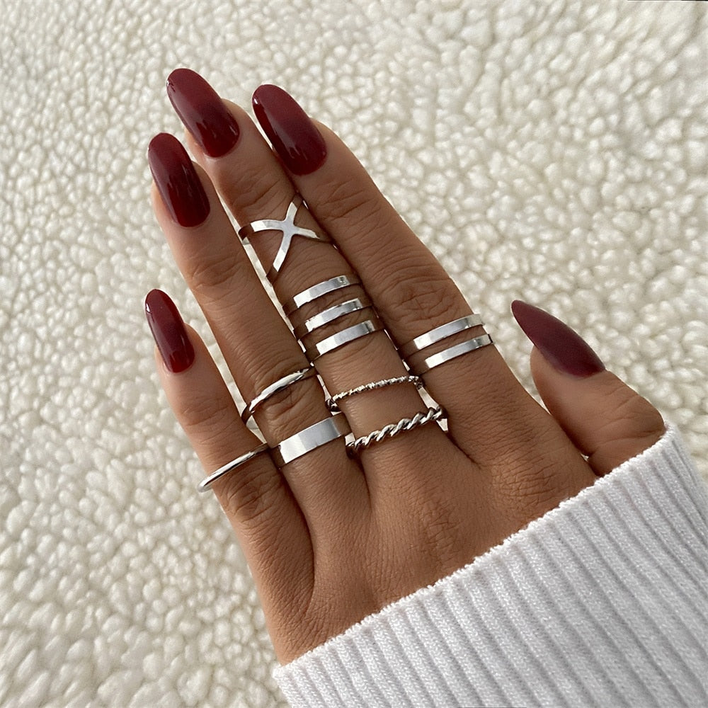 Mixed Fashion Rings Sets