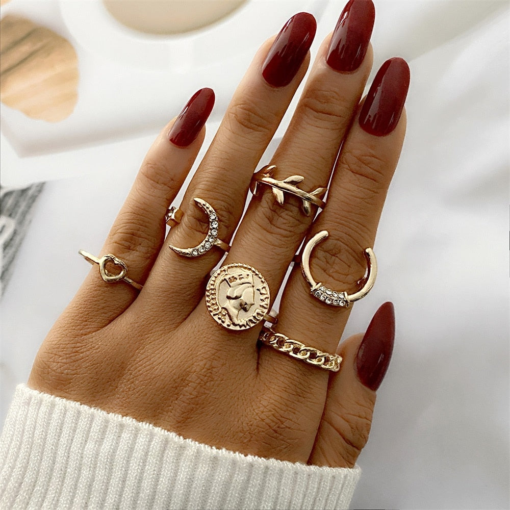 Mixed Fashion Rings Sets