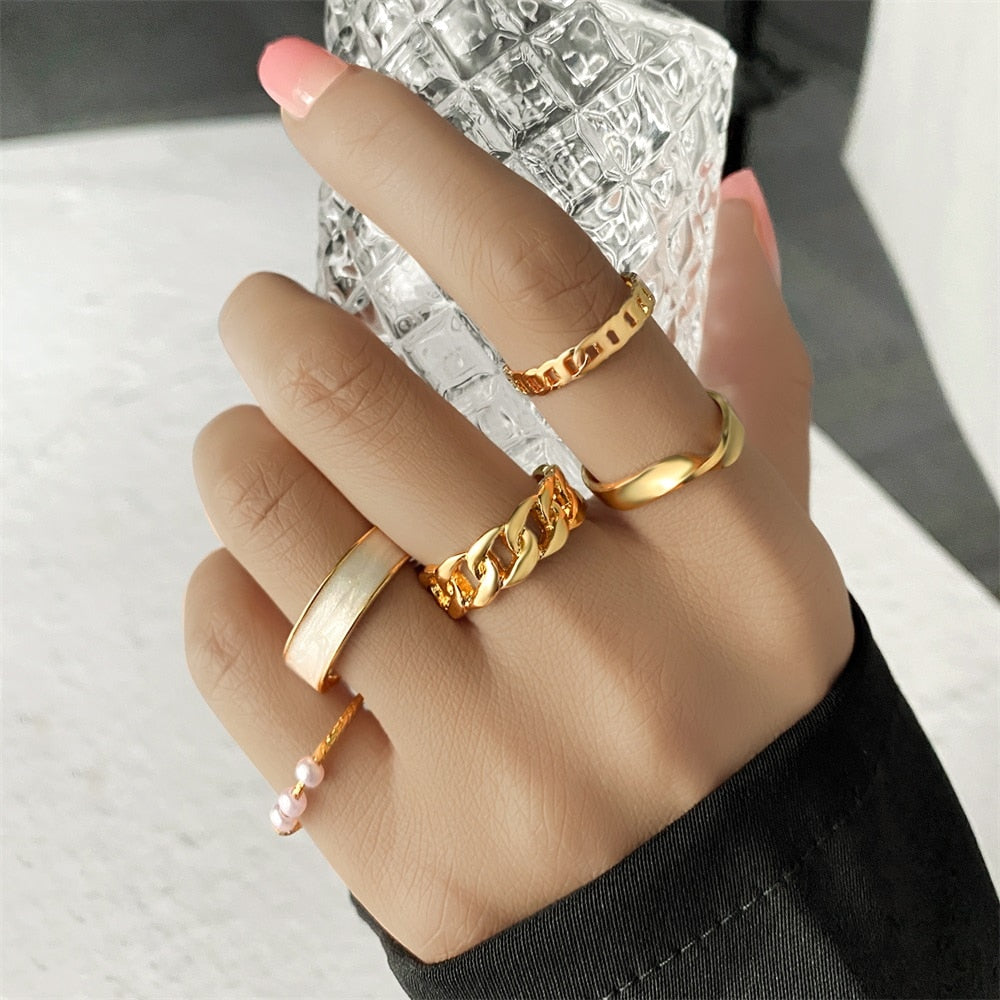 Mixed Fashion Rings Sets