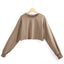 Terry Cropped Sweatshirt