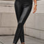 Slim Fit Hip Raise Faux Leather Leggings