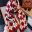 Women's Retro Diamond Wool Scarf