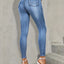 Slim Fit High Stretch Distressed Jeans