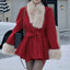 Elegant Wool Vintage Faux Fur Coat