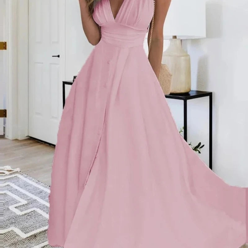 Sunlit Simplicity Maxi Dress