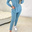 Two Piece Hooded Sweatshirt & High Waist Pant Set