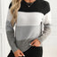 Soft Contrast Color Pullover