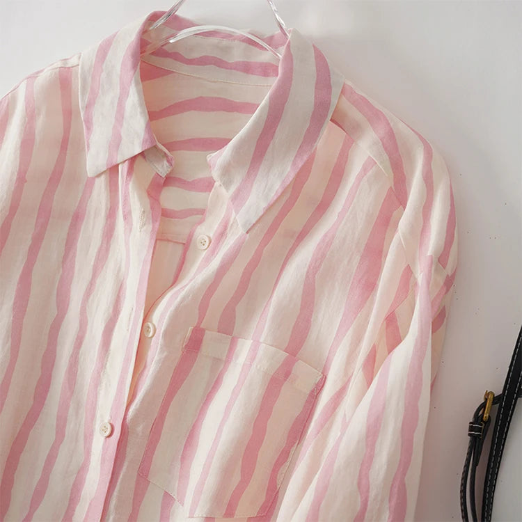 Stylish Striped Women's Blouse