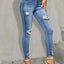 Slim Fit High Stretch Distressed Jeans