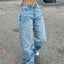 Loose Denim Wide Leg Pants