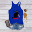 Gothic Cat Printed Tank Top