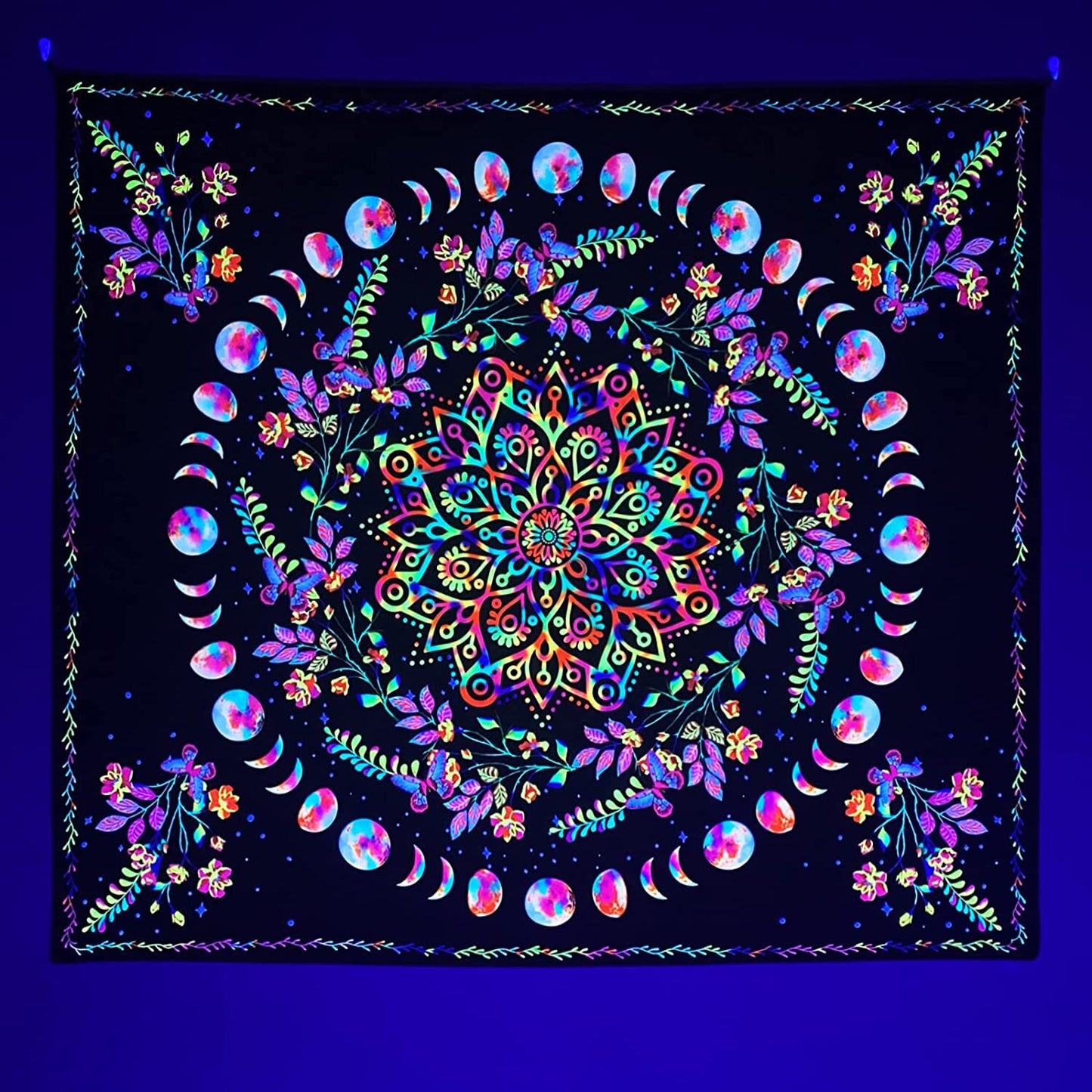 Fluorescent Blacklight Tapestry