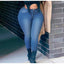 High-Waist Ripped Skinny Jeans for Women