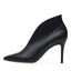 Women's Crescent Cutout Pointed Toe Stiletto Ankle Boots