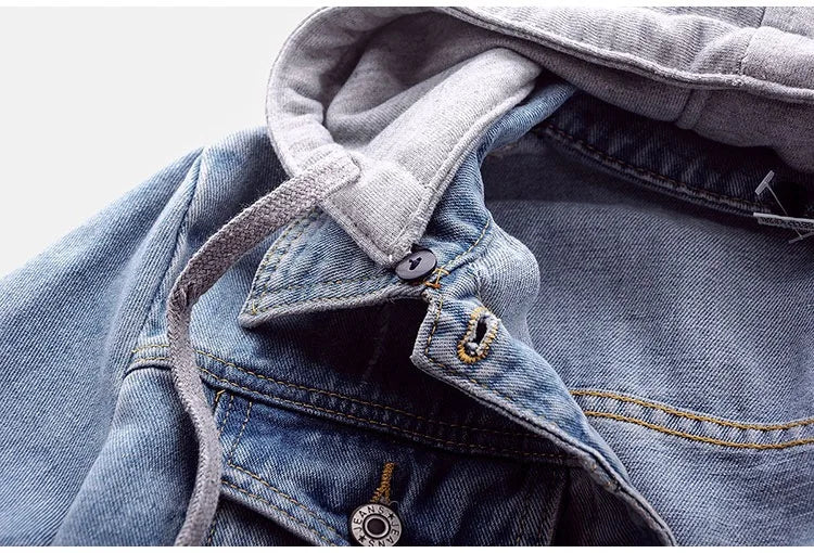 Slim Denim Hoodie