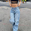 Loose Denim Wide Leg Pants